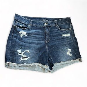 Maurice’s Women’s Dark Wash Jean shorts Plus size 22 wide